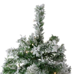 Northlight 7.5' Pre-Lit Medium Flocked Winter Park Fir Artificial Christmas Tree - Warm Clear LED Lights -Christmas Decoration Store northlight hb27124 2 86247.1664379970