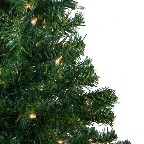 Northlight 3' Pre-Lit Medium Mixed Classic Pine Artificial Christmas Tree - Clear Lights 2 Northlight 3' Pre-Lit Medium Mixed Classic Pine Artificial Christmas Tree - Clear Lights - Image 2