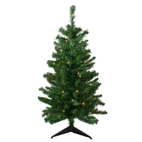 Northlight 3' Pre-Lit Medium Mixed Classic Pine Artificial Christmas Tree - Clear Lights 1 Northlight 3' Pre-Lit Medium Mixed Classic Pine Artificial Christmas Tree - Clear Lights