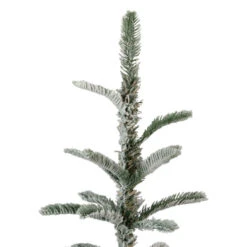 Northlight 7.5' Slim Flocked Nordmann Fir Artificial Christmas Tree - Unlit -Christmas Decoration Store northlight j00089 5 31528.1637238876
