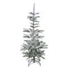 Northlight 7.5' Slim Flocked Nordmann Fir Artificial Christmas Tree - Unlit