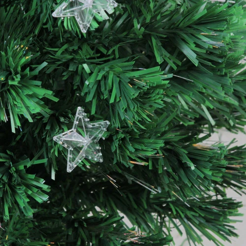 Northlight 4' Pre-Lit Potted Fiber Optic Artificial Christmas Tree With Stars - Multicolor Lights 2 Northlight 4' Pre-Lit Potted Fiber Optic Artificial Christmas Tree With Stars - Multicolor Lights - Image 2