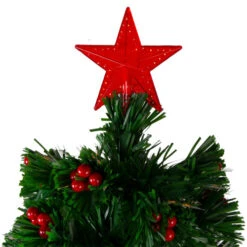 Northlight 3' Pre-Lit Color Changing Fiber Optic Christmas Tree With Red Berries 9 Northlight 3' Pre-Lit Color Changing Fiber Optic Christmas Tree With Red Berries -Christmas Decoration Store northlight j65030 1 37108.1588368981
