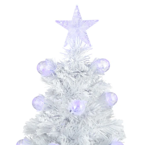 Northlight 3' Pre-Lit White Fiber Optic Artificial Christmas Tree, White Lights 3 Northlight 3' Pre-Lit White Fiber Optic Artificial Christmas Tree, White Lights - Image 3