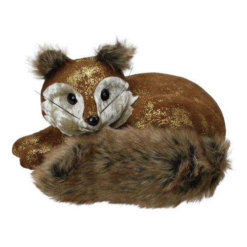 Northlight 16.5” Brown And Gold Fox Lying Down Christmas Table Figure 1 Northlight 16.5” Brown And Gold Fox Lying Down Christmas Table Figure