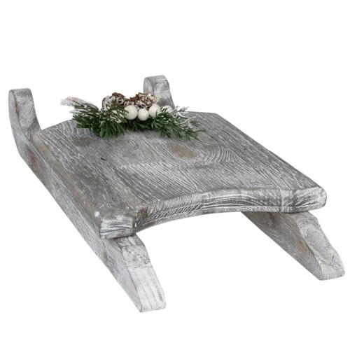 Northlight 15" Grey Distressed Finish Christmas Sled Wall Hanging 6 Northlight 15" Grey Distressed Finish Christmas Sled Wall Hanging - Image 6