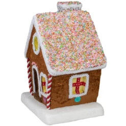 Northlight 10" Gingerbread Kisses Christmas Gingerbread Cottage -Christmas Decoration Store northlight ja25744 2 76682.1588402593