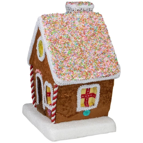 Northlight 14.5" Gingerbread Kisses Christmas Gingerbread House 3 Northlight 14.5" Gingerbread Kisses Christmas Gingerbread House - Image 3