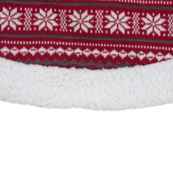Northlight 48" Red And White Knitted Snowflake Lodge Christmas Tree Skirt 5 Northlight 48" Red And White Knitted Snowflake Lodge Christmas Tree Skirt -Christmas Decoration Store northlight l27903 1 21702.1588357516