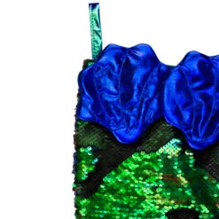 Northlight 24" Green And Black Sequined Iridescent Mermaid Christmas Stocking -Christmas Decoration Store northlight l27910 3 82023.1665610425