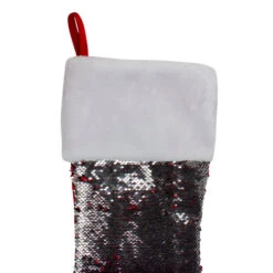 Northlight 22" Red And Silver Reversible Sequined Christmas Stocking 9 Northlight 22" Red And Silver Reversible Sequined Christmas Stocking -Christmas Decoration Store northlight l27912 03 82652.1588396887
