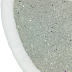 Northlight 20" Silver Glittered Mini Christmas Tree Skirt With White Fur Trim 10 Northlight 20" Silver Glittered Mini Christmas Tree Skirt With White Fur Trim -Christmas Decoration Store northlight l27918 04 30319.1691160923