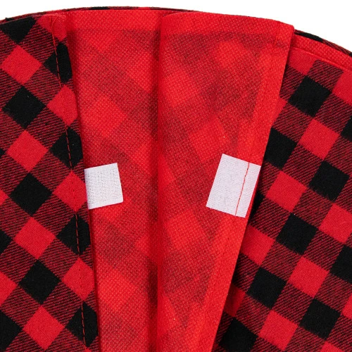 Northlight 20" Red And Black Buffalo Plaid Mini Christmas Tree Skirt 3 Northlight 20" Red And Black Buffalo Plaid Mini Christmas Tree Skirt - Image 3