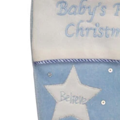 Northlight 20" Blue Babys First Christmas Velveteen Snowman Angel Christmas Stocking -Christmas Decoration Store northlight l50739 1 85434.1588350214
