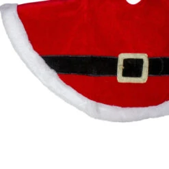 Northlight 20" Traditional Red And White Santa Claus Belt Buckle Mini Christmas Tree Skirt -Christmas Decoration Store northlight l85588 1 92816.1665519664