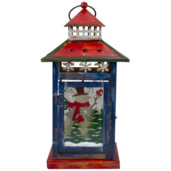 Northlight Red, White And Black Snowman “Let It Snow” Christmas Lantern 12.75” -Christmas Decoration Store northlight lk27672 updated 10565.1665610429