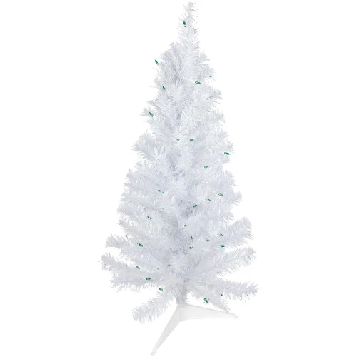 Northlight 3' Pre-Lit Medium White Pine Artificial Christmas Tree - Green Lights 1 Northlight 3' Pre-Lit Medium White Pine Artificial Christmas Tree - Green Lights