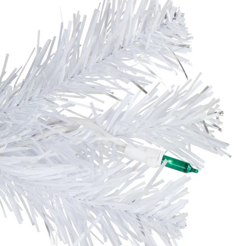 Northlight 3' Pre-Lit Medium White Pine Artificial Christmas Tree - Green Lights 2 Northlight 3' Pre-Lit Medium White Pine Artificial Christmas Tree - Green Lights - Image 2