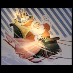 Northlight LED Back Lit Santa Claus And Sleigh Pepsi Christmas Wall Art 15.75" X 19.75" -Christmas Decoration Store northlight nj18982 2 99470.1588405866