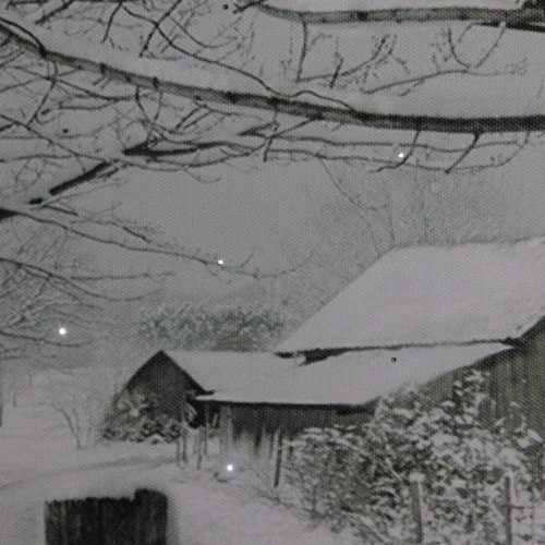 Northlight Fiber Optic Lighted Snowfall Country Rustic Farmhouse Christmas Canvas Wall Art 11.75" X 15.75" 3 Northlight Fiber Optic Lighted Snowfall Country Rustic Farmhouse Christmas Canvas Wall Art 11.75" X 15.75" - Image 3