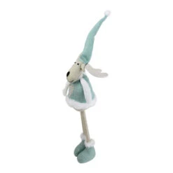 Northlight 18" Teal Blue And White Standing Moose Tabletop Decor -Christmas Decoration Store northlight nl01178 3 72502.1599786792