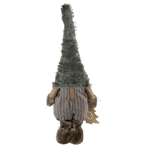 Northlight 33" Brown And White Woodland Gnome With Striped Pants Christmas Figurine 4 Northlight 33" Brown And White Woodland Gnome With Striped Pants Christmas Figurine - Image 4