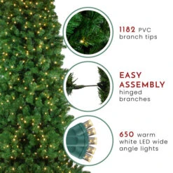 Northlight 7.5' Pre-Lit Slim Olympia Pine Artificial Christmas Tree - Warm White Lights -Christmas Decoration Store northlight nl03216 thumbnail 2 06262.1665611927