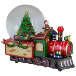Northlight 8 Christmas Train With Tree Musical Snow Globe Tabletop Decoration -Christmas Decoration Store northlight pm27042 4 76889.1665610429