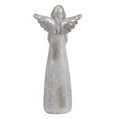 Northlight 11" Gray And Silver Faux Wood Grain Angel Christmas Figure -Christmas Decoration Store northlight q526337 4 76681.1643934151