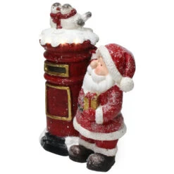 Northlight 15.5" Red And White Lighted Santa Claus Mailing Present Christmas Figurine 5 Northlight 15.5" Red And White Lighted Santa Claus Mailing Present Christmas Figurine -Christmas Decoration Store northlight q526370 3 12751.1600478520