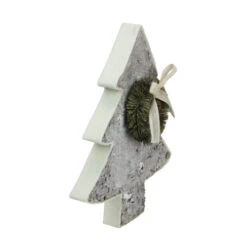 Northlight 12" White And Green Contemporary Tabletop Christmas Tree With Wreath -Christmas Decoration Store northlight sh14611 2 96034.1599787109