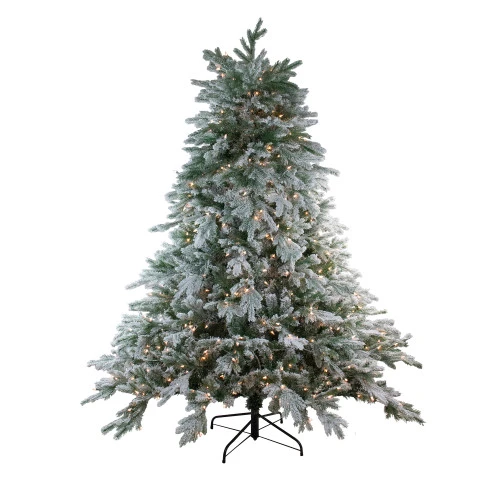Northlight 7.5' Pre-Lit Full Frosted Butte Fir Artificial Christmas Tree - Clear AlwaysLit Lights 1 Northlight 7.5' Pre-Lit Full Frosted Butte Fir Artificial Christmas Tree - Clear AlwaysLit Lights