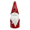 Northlight 8.25 Red Ceramic Christmas Star Gnome Tealight Candle Holder