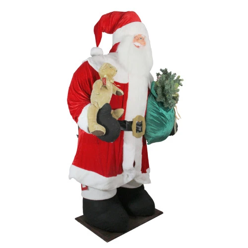 Northlight 8' Red And White LED Lighted Musical Inflatable Santa Claus Christmas Figurine 2 Northlight 8' Red And White LED Lighted Musical Inflatable Santa Claus Christmas Figurine - Image 2