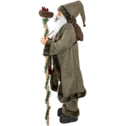 Northlight 48" Olive Green Santa Claus With Gift Bag Standing Christmas Figure -Christmas Decoration Store northlight tj15759 2 62394.1680803004