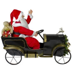Northlight 33" Santa Delivering Presents In A Black And Gold Vintage Car Christmas Decoration 7 Northlight 33" Santa Delivering Presents In A Black And Gold Vintage Car Christmas Decoration -Christmas Decoration Store northlight tj27583 2 80760.1665580043