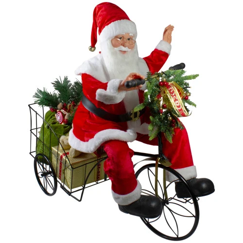 Northlight 32" Pre-Lit LED Animated And Musical Santa Claus Riding A Tricycle Christmas Figurine 1 Northlight 32" Pre-Lit LED Animated And Musical Santa Claus Riding A Tricycle Christmas Figurine