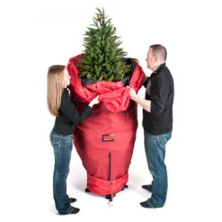 Northlight 96" Large Red Upright Christmas Tree Protective Storage Bag - For Artificial Trees -Christmas Decoration Store northlight tk sb 10100 02 88360.1658517677