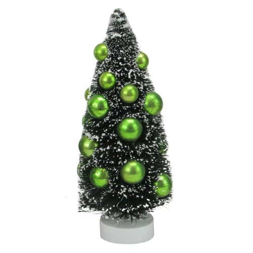 Northlight 8" Green Contemporary Christmas Tree With Ball Ornaments Tabletop Decor 1 Northlight 8" Green Contemporary Christmas Tree With Ball Ornaments Tabletop Decor