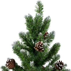 Northlight 24" Frosted Norway Pine With Pine Cones Medium Artificial Christmas Tree, Unlit -Christmas Decoration Store northlight v03993 03 01944.1691247509