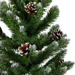 Northlight 24" Frosted Norway Pine With Pine Cones Medium Artificial Christmas Tree, Unlit -Christmas Decoration Store northlight v03993 04 02393.1691247510
