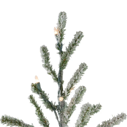Northlight 5' Pre-Lit Medium Flocked Alpine Twig Artificial Christmas Tree - Warm White Lights 4 Northlight 5' Pre-Lit Medium Flocked Alpine Twig Artificial Christmas Tree - Warm White Lights - Image 4