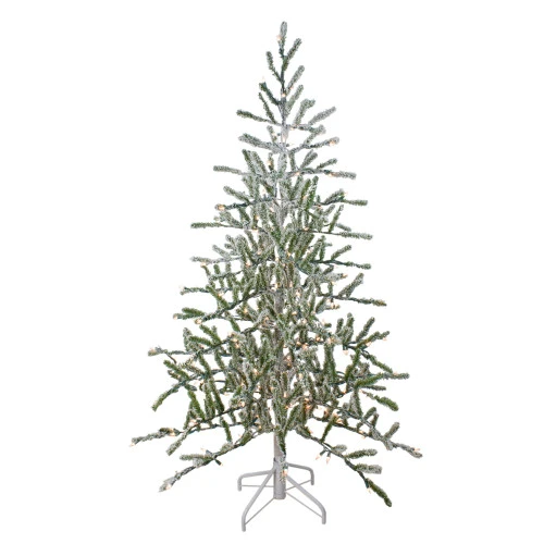 Northlight 5' Pre-Lit Medium Flocked Alpine Twig Artificial Christmas Tree - Warm White Lights 1 Northlight 5' Pre-Lit Medium Flocked Alpine Twig Artificial Christmas Tree - Warm White Lights