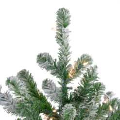 Northlight 4.5' Pre-Lit Full Flocked Natural Emerald Artificial Christmas Tree - Warm Clear Lights 7 Northlight 4.5' Pre-Lit Full Flocked Natural Emerald Artificial Christmas Tree - Warm Clear Lights -Christmas Decoration Store northlight v04016 2 14223.1588354134