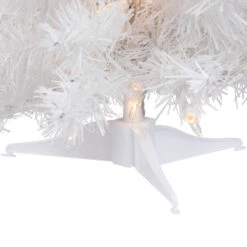 Northlight 18" Pre-Lit Medium Snow White Artificial Christmas Tree - Clear Lights -Christmas Decoration Store northlight v15862 02 06005.1691074597