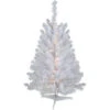 Northlight 3' Pre-Lit LED Snow White Medium Artificial Christmas Tree - Clear Lights