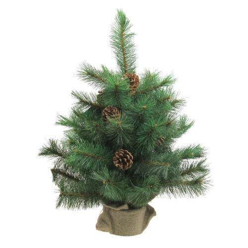 Northlight 2' Royal Oregon Pine Medium Artificial Christmas Tree In Burlap Base - Unlit 1 Northlight 2' Royal Oregon Pine Medium Artificial Christmas Tree In Burlap Base - Unlit