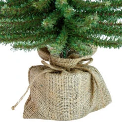 Northlight 2' Potted Downswept Mini Village Pine Medium Artificial Christmas Tree, Unlit -Christmas Decoration Store northlight v15950 2updated 92136.1665432992
