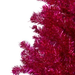 Northlight 4.5" Metallic Pink Tinsel Artificial Christmas Tree - Unlit -Christmas Decoration Store northlight v27357 1 73779.1588354093