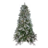Northlight 6.5' Pre-Lit LED Full Mixed Rosemary Emerald Angel Pine Artificial Christmas Tree - Clear Lights